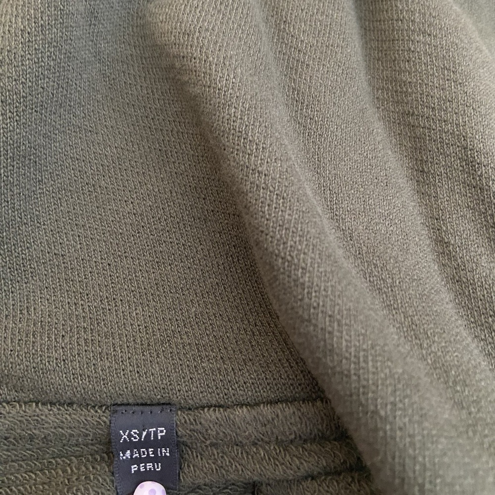 ATM ANTHONY THOMAS MELILLO Olive Green Zip Up Hoodie Jacket XS - Picture 4 of 7